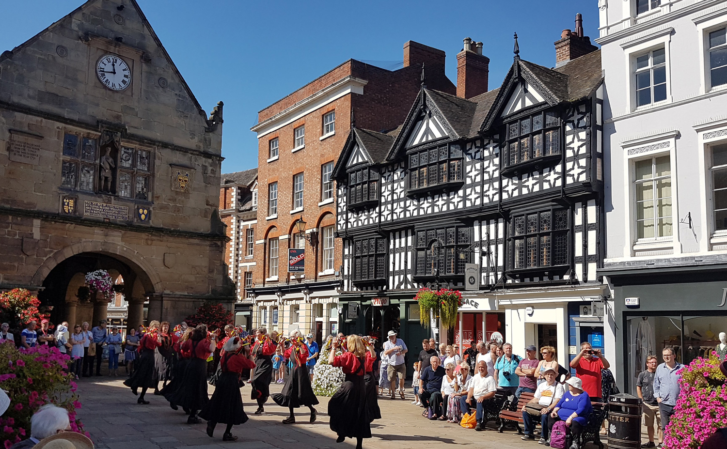 Shrewsbury during the folk festival